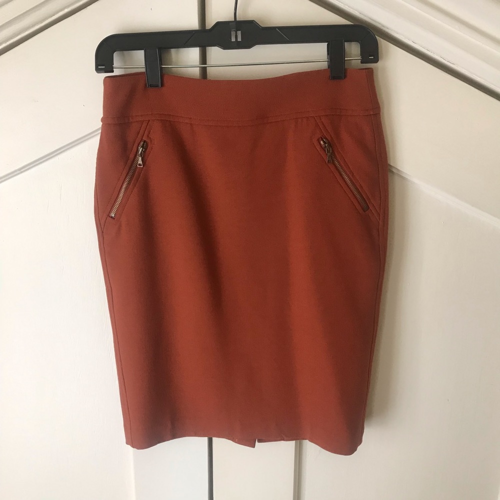 Loft Burnt Sienna pencil skirt • Size 0